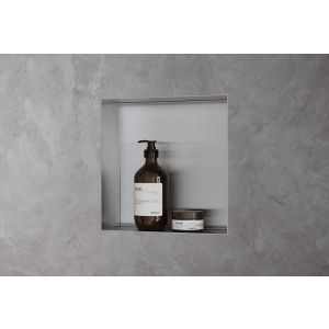 HANSGROHE XtraStoris Minimalistic wnęka ścienna 30x30 cm kolor stal szlachetna szczotkowana 56073800