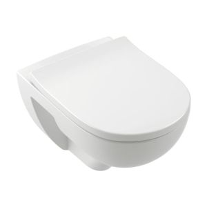 - Villeroy & Boch O.novo miska WC wisząca 52 x 36 cm z TwistFlush z deską wolnoopadającą , biała 5660CL01 - 5660CL01 - Łazienki Szydłowski