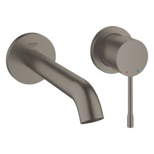 - GROHE-Essence bateria umywalkowa ścienna zasięg wylewki 18,3 cm grafit szczotkowany 19408AL1 - 19408AL1 - Łazienki Szydłowski