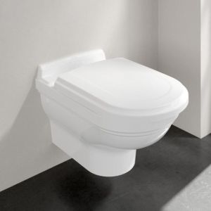 - VILLEROY&BOCH Hommage Miska WC lejowa podwieszany, biały CeramicPlus 6661B0R1 - 6661B0R1 - Łazienki Szydłowski