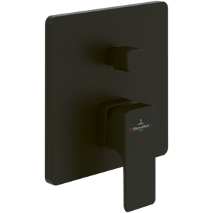 - Villeroy&Boch Subway 3.0 bateria prysznicowo-wannowa do dwóch odbiorników, czarny mat TVS112003000K5 - TVS112003000K5 - Łazienki Szydłowski