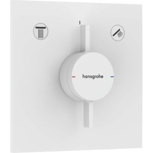 - HANSGROHE DuoTurn E Bateria z mieszaczem, podtynkowa do 2 odbiorników biały mat 75417700 - 75417700 - Łazienki Szydłowski