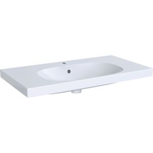 - GEBERIT Acanto Umywalka 90 x 48,2 cm biała z powłoką KeraTect 500623018 - 500.623.01.8 - Łazienki Szydłowski