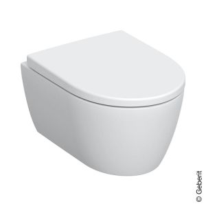  - GEBERIT iCon miska WC wisząca z deską WC, wersja krótka 49x36 cm biały 502381001 - 502.381.00.1 - Łazienki Szydłowski
