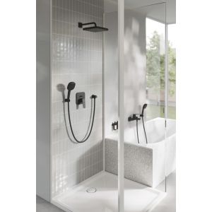 - GROHE-Cubeo Podtynkowy zestaw prysznicowy z deszczownicą Tempesta 250 czarny mat 1053362430 - 1053362430 - Łazienki Szydłowski