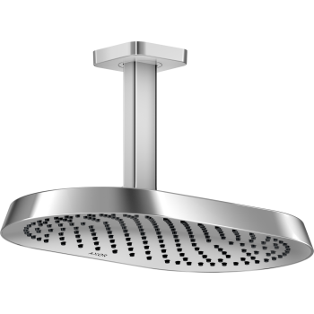 - AXOR ShowerSphere Deszczownica prysznicowa 37 x 22 cm 1jet EcoSmart z przyłączem sufitowym chrom 39761000 - 39761000 - Łazienki Szydłowski