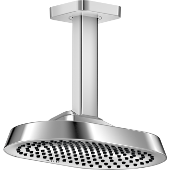 - AXOR ShowerSphere Deszczownica prysznicowa 25 x 16 cm 1jet z przyłączem sufitowym chrom 39763000 - 39763000 - Łazienki Szydłowski