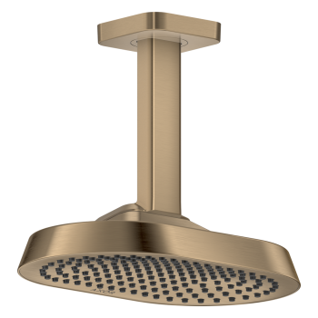 - AXOR ShowerSphere Deszczownica prysznicowa 25 x 16 cm 1jet z przyłączem sufitowym brąz Szczotkowany 39763140 - 39763140 - Łazienki Szydłowski