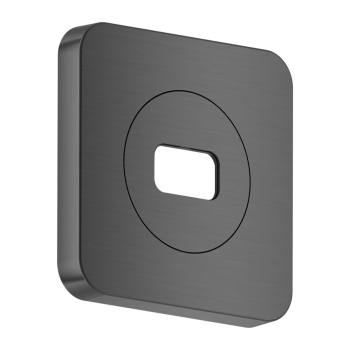 - AXOR ShowerSphere Rozeta 12 x 12cm, softsquare czarny chrom szczotkowany 39769340 - 39769340 - Łazienki Szydłowski