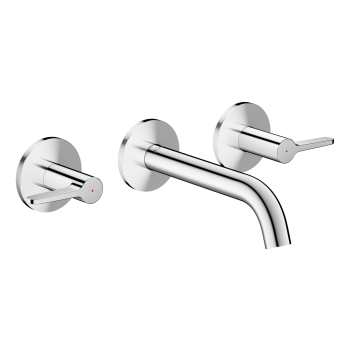  - AXOR One 3-otworowa bateria umywalkowa z uchwytami jednoramiennymi i wylewką 16 cm, chrom 48150000 - 48150000 - Łazienki Szydłowski
