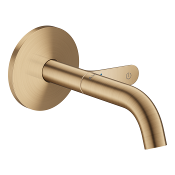 - AXOR One Bateria umywalkowa Select z wlewką 16 cm, ścienna, podtynkowa brąz szczotkowany 48180140 - 48180140 - Łazienki Szydłowski