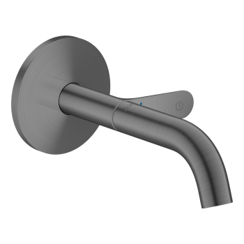  - AXOR One Bateria umywalkowa Select z wlewką 16 cm, ścienna, podtynkowa czarny chrom szczotkowany 48180340 - 48180340 - Łazienki Szydłowski