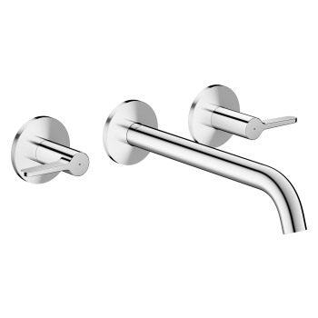  - AXOR One 3-otworowa bateria wannowa z uchwytami jednoramiennymi, ścienna, podtynkowa chrom 48431000 - 48431000 - Łazienki Szydłowski
