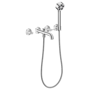  - AXOR One 3-otworowa bateria wannowa z uchwytami jednoramiennymi chrom 48444000 - 48444000 - Łazienki Szydłowski