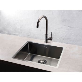 - REGINOX Miami zlewozmywak 54 x 44 x 20 cm stal nierdzewna kolor Gun Metal R30721 - R30721 AS - Łazienki Szydłowski