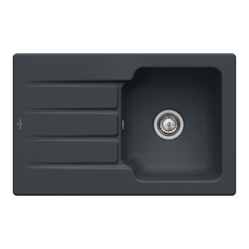 - Villeroy&Boch Architectura 45 zlewozmywak ceramiczny 80 x 51 cm pure black 334001R7 - 334001R7 - Łazienki Szydłowski