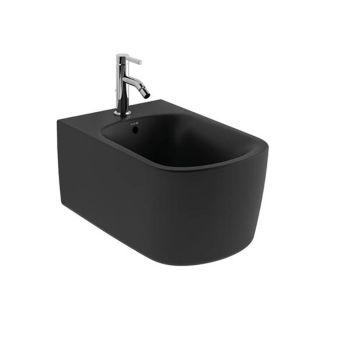 - KLUDI RESA S bidet podwieszany 55 x 37 cm czarny mat 27BIW0139 - 27BIW0139 - Łazienki Szydłowski