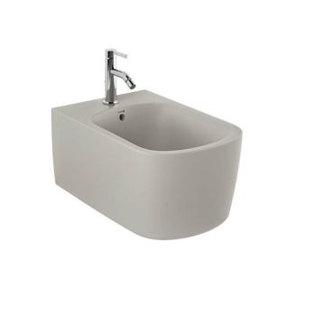 - KLUDI RESA S bidet podwieszany 55 x 37 cm jasny szary mat 27BIW01O2 - 27BIW01O2 - Łazienki Szydłowski