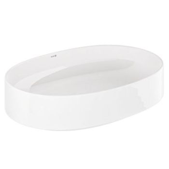 - KLUDI RESA O umywalka ceramiczna nablatowa 60 x 40 cm biała 58CW2043 - 58CW2043 - Łazienki Szydłowski