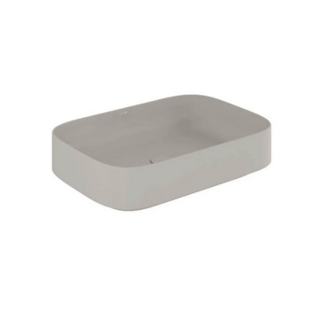  - KLUDI RESA S umywalka ceramiczna nablatowa 60 x 40 cm jasny szary mat 58CW40O2 - 58CW40O2 - Łazienki Szydłowski