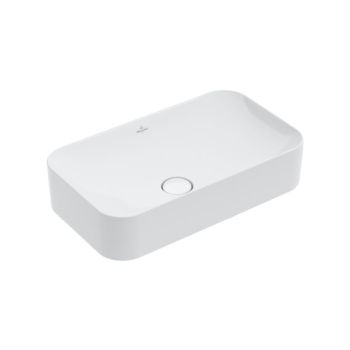 - VILLEROY&BOCH Finion umywalka nablatowa 60 x 35 cm stone white z powłoką ceramicplus 414361RW - 414361RW - Łazienki Szydłowski