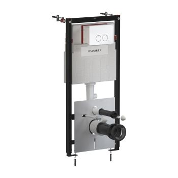  - OMNIRES STRONGFRAME ECO zestaw stelaż WC + przycisk MINIMAL biały połysk STFWCECO1MRBP - STFWCECO1M-RBP - Łazienki Szydłowski