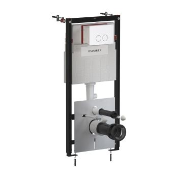  - OMNIRES STRONGFRAME zestaw stelaż WC + przycisk MINIMAL biały mat STFWC1M-RWM - STFWC1M-RWM - Łazienki Szydłowski