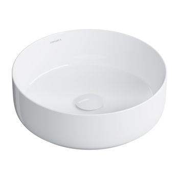 - OMNIRES TULSA umywalka nablatowa ø36 cm, biały połysk TULSA355BP - TULSA355BP - Łazienki Szydłowski