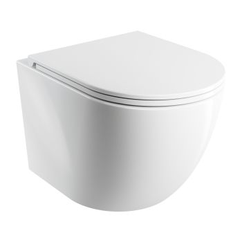  - OMNIRES OTTAWA miska toaletowa wisząca SILENT POWER™ z deską wolnoopadającą, 49 x 37 cm, biały połysk OTTAWASPMWBP - OTTAWASPMWBP - Łazienki Szydłowski