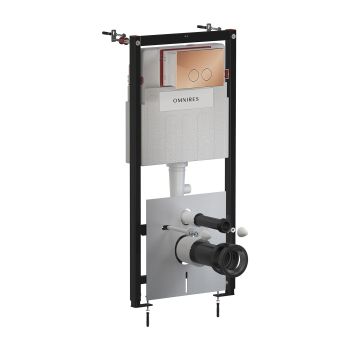  - OMNIRES SET: STRONGFRAME stelaż podtynkowy z ECO spłuk. + MINIMAL przycisk spłukujący, miedź połysk STFWCECO1MRCP - STFWCECO1M-RCP - Łazienki Szydłowski