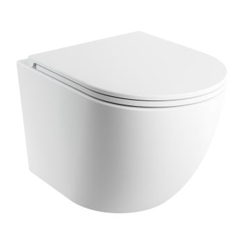  - OMNIRES OTTAWA miska toaletowa wisząca SILENT POWER™ z deską wolnoopadającą, 49 x 37 cm, biały mat OTTAWASPMWBM - OTTAWASPMWBM - Łazienki Szydłowski