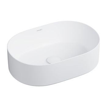  - OMNIRES MESA umywalka nablatowa, 46 x 31 cm, biały mat MESA460BM - MESA460BM - Łazienki Szydłowski