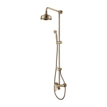 - OMNIRES ART DECO system prysznicowy natynkowy, brąz antyczny szczotkowany AD5144BR - AD5144BR - Łazienki Szydłowski