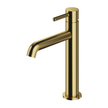 - OMNIRES Y bateria umywalkowa, 23 cm (głowica 25 mm), mosiądz szczotkowany Y1212CBSB - Y1212CBSB - Łazienki Szydłowski