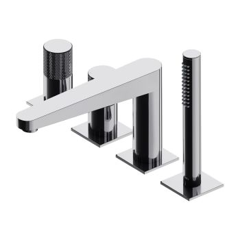 - OMNIRES CONTOUR bateria wannowa 4-otworowa, chrom połysk CT8032CR - CT8032CR - Łazienki Szydłowski