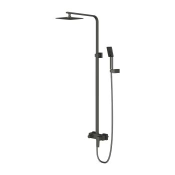  - OMNIRES PARMA system prysznicowy natynkowy, grafit szczotkowany PM7444GR - PM7444GR - Łazienki Szydłowski