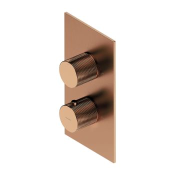  - OMNIRES CONTOUR termostatyczna bateria prysznicowo-wannowa podtynkowa, miedź szczotkowana CT8036CPB - CT8036CPB - Łazienki Szydłowski