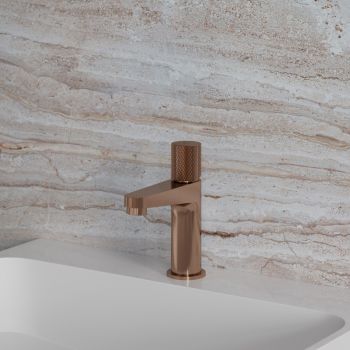 - OMNIRES CONTOUR bateria umywalkowa, miedź szczotkowana CT8010CPB - CT8010CPB - Łazienki Szydłowski