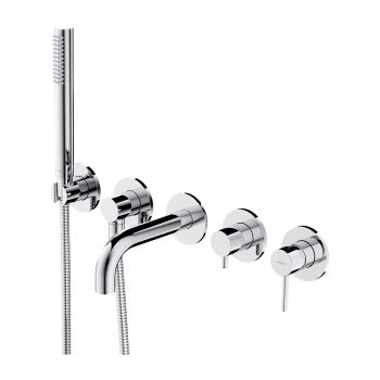  - OMNIRES Y bateria wannowa 5-otworowa podtynkowa, chrom połysk Y12371SCR - Y1237-1SCR - Łazienki Szydłowski