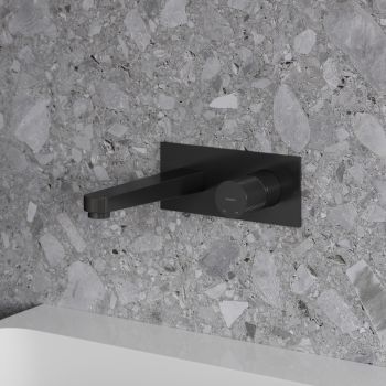 - OMNIRES CONTOUR bateria umywalkowa ścienna - podtynkowa, antracyt szczotkowany CT8015AT - CT8015AT - Łazienki Szydłowski