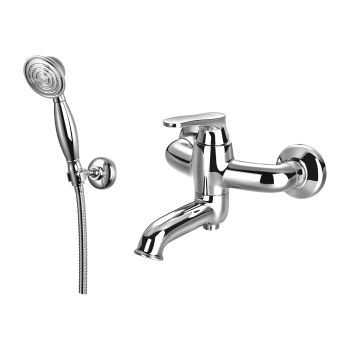  - OMNIRES ART DECO bateria wannowa z zestawem prysznicowym, chrom połysk AD5131CR - AD5131CR - Łazienki Szydłowski