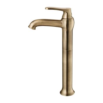 - OMNIRES ART DECO bateria umywalkowa wysoka, brąz antyczny szczotkowany AD5112BR - AD5112BR - Łazienki Szydłowski