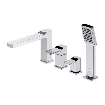  - OMNIRES SLIDE bateria wannowa 4-otworowa, chrom połysk SL7732CR - SL7732CR - Łazienki Szydłowski