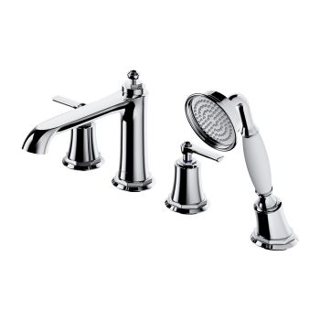- OMNIRES ARMANCE bateria wannowa 4-otworowa, chrom połysk AM5232CR - AM5232CR - Łazienki Szydłowski