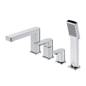  - OMNIRES BARETTI bateria wannowa 4-otworowa, chrom połysk BA7832CR - BA7832CR - Łazienki Szydłowski