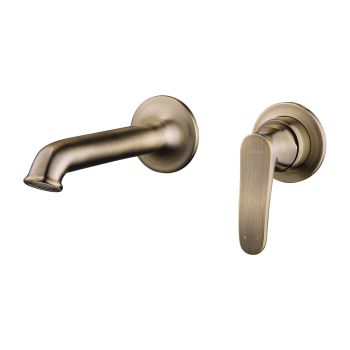 - OMNIRES ART DECO bateria umywalkowa podtynkowa, brąz antyczny szczotkowany AD5115BR - AD5115BR - Łazienki Szydłowski