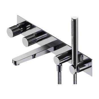 - OMNIRES CONTOUR bateria wannowa 5-otworowa, podtynkowa, chrom połysk CT80371CR - CT8037-1CR - Łazienki Szydłowski