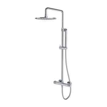 - OMNIRES CONTOUR termostatyczny system prysznicowy natynkowy, chrom połysk CT8044CR - CT8044CR - Łazienki Szydłowski