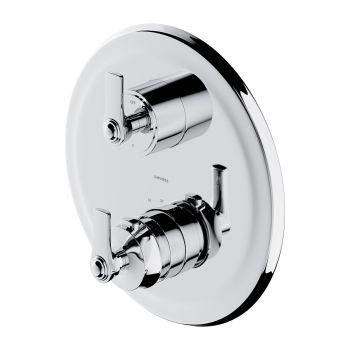 - OMNIRES ARMANCE termostatyczna bateria prysznicowo-wannowa 3-wyjściowa podtynkowa, chrom połysk AM5238-6CR - AM5238-6CR - Łazienki Szydłowski