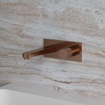 - OMNIRES CONTOUR bateria umywalkowa ścienna - podtynkowa, miedź szczotkowana CT8015CPB - CT8015CPB - Łazienki Szydłowski